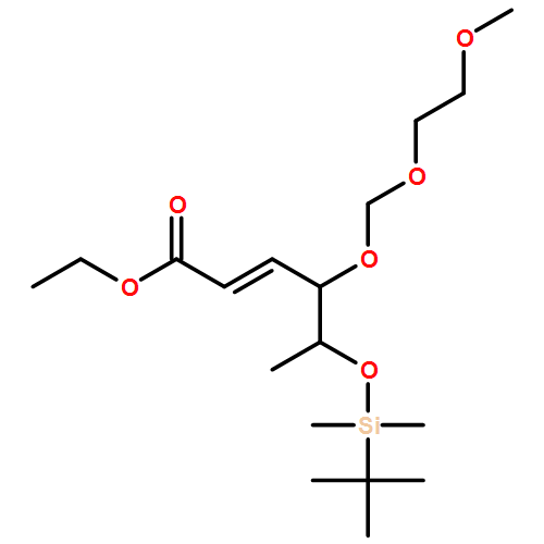 2-Hexenoic acid, 5-[[(1,1-dimethylethyl)dimethylsilyl]oxy]-4-[(2-methoxyethoxy)methoxy]-, ethyl ester, (2E,4R,5S)-