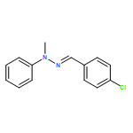 Benzaldehyde, 4-chloro-, 2-methyl-2-phenylhydrazone