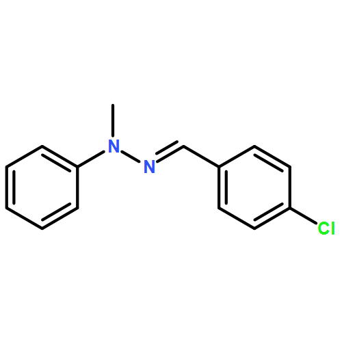Benzaldehyde, 4-chloro-, 2-methyl-2-phenylhydrazone