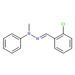 Benzaldehyde, 2-chloro-, 2-methyl-2-phenylhydrazone
