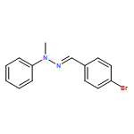 Benzaldehyde, 4-bromo-, 2-methyl-2-phenylhydrazone