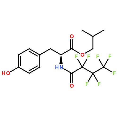 L-Tyrosine, N-(2,2,3,3,4,4,4-heptafluoro-1-oxobutyl)-, 2-methylpropyl ester