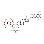 β-D-Glucopyranoside, (3β,25R)-26-(β-D-glucopyranosyloxy)spirost-5-en-3-yl O-6-deoxy-α-L-mannopyranosyl-(1→2)-O-[β-D-glucopyranosyl-(1→4)]-