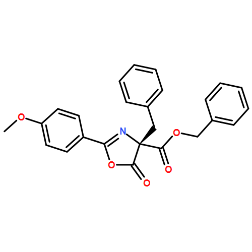 4-Oxazolecarboxylic acid, 4,5-dihydro-2-(4-methoxyphenyl)-5-oxo-4-(phenylmethyl)-, phenylmethyl ester, (4R)-