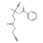 Pentanoic acid, 4-cyano-4-[(phenylthioxomethyl)thio]-, 2-propyn-1-yl ester 