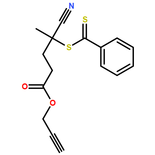 Pentanoic acid, 4-cyano-4-[(phenylthioxomethyl)thio]-, 2-propyn-1-yl ester 