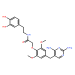Acetamide, 2-[4-[(2,4-diamino-5-pyrimidinyl)methyl]-2,6-dimethoxyphenoxy]-N-[2-(3,4-dihydroxyphenyl)ethyl]-