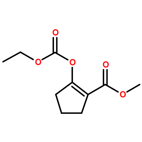 1-Cyclopentene-1-carboxylic acid, 2-[(ethoxycarbonyl)oxy]-, methyl ester