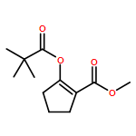 1-Cyclopentene-1-carboxylic acid, 2-(2,2-dimethyl-1-oxopropoxy)-, methyl ester