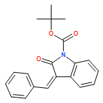 1H-Indole-1-carboxylic acid, 2,3-dihydro-2-oxo-3-(phenylmethylene)-, 1,1-dimethylethyl ester, (3E)-