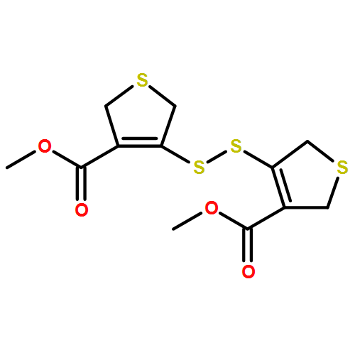 3-Thiophenecarboxylic acid, 4,4'-dithiobis[2,5-dihydro-, 3,3'-dimethyl ester