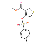 3-Thiophenecarboxylic acid, 2,5-dihydro-4-[[(4-methylphenyl)sulfonyl]oxy]-, methyl ester