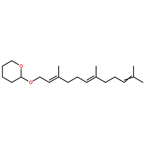 2H-Pyran, tetrahydro-2-[[(2E,6E)-3,7,11-trimethyl-2,6,10-dodecatrien-1-yl]oxy]-