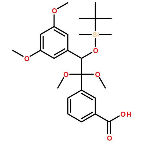 Benzoic acid, 3-[2-(3,5-dimethoxyphenyl)-2-[[(1,1-dimethylethyl)dimethylsilyl]oxy]-1,1-dimethoxyethyl]-