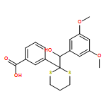 Benzoic acid, 3-[2-[(3,5-dimethoxyphenyl)hydroxymethyl]-1,3-dithian-2-yl]-
