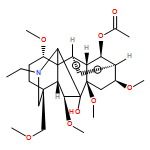 Aconitane-7,14-diol, 20-ethyl-1,6,8,16-tetramethoxy-4-(methoxymethyl)-, 14-acetate, (1α,6β,14α,16β)-