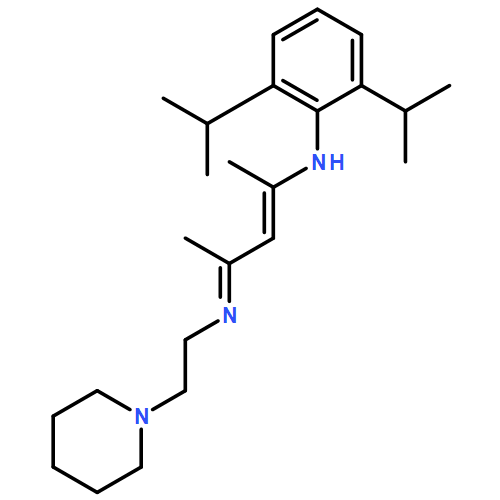 1-Piperidineethanamine, N-[3-[[2,6-bis(1-methylethyl)phenyl]amino]-1-methyl-2-buten-1-ylidene]-