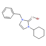 Silver, bromo[1-cyclohexyl-1,3-dihydro-3-(phenylmethyl)-2H-imidazol-2-ylidene]-
