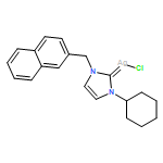 Silver, chloro[1-cyclohexyl-1,3-dihydro-3-(2-naphthalenylmethyl)-2H-imidazol-2-ylidene]-