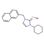 Silver, bromo[1-cyclohexyl-1,3-dihydro-3-(2-naphthalenylmethyl)-2H-imidazol-2-ylidene]-