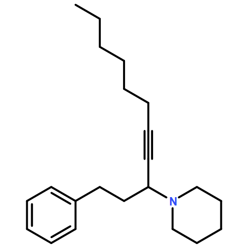 Piperidine, 1-[1-(2-phenylethyl)-2-nonyn-1-yl]-