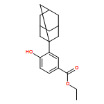 Benzoic acid, 4-hydroxy-3-tricyclo[3.3.1.13,7]dec-1-yl-, ethyl ester