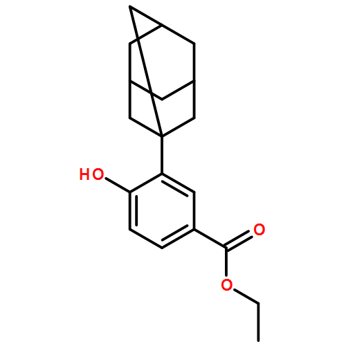 Benzoic acid, 4-hydroxy-3-tricyclo[3.3.1.13,7]dec-1-yl-, ethyl ester