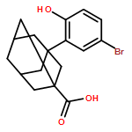 Tricyclo[3.3.1.13,7]decane-1-carboxylic acid, 3-(5-bromo-2-hydroxyphenyl)-