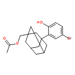 Tricyclo[3.3.1.13,7]decane-1-methanol, 3-(5-bromo-2-hydroxyphenyl)-, 1-acetate