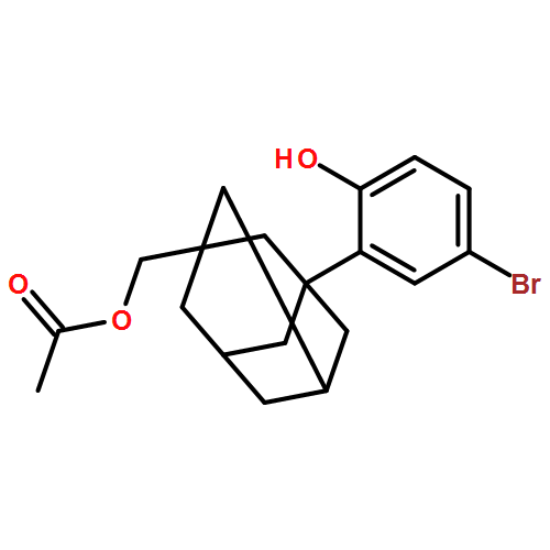Tricyclo[3.3.1.13,7]decane-1-methanol, 3-(5-bromo-2-hydroxyphenyl)-, 1-acetate