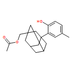 Tricyclo[3.3.1.13,7]decane-1-methanol, 3-(2-hydroxy-5-methylphenyl)-, 1-acetate