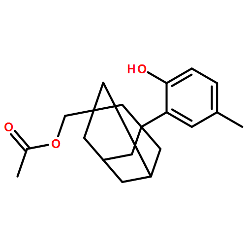 Tricyclo[3.3.1.13,7]decane-1-methanol, 3-(2-hydroxy-5-methylphenyl)-, 1-acetate