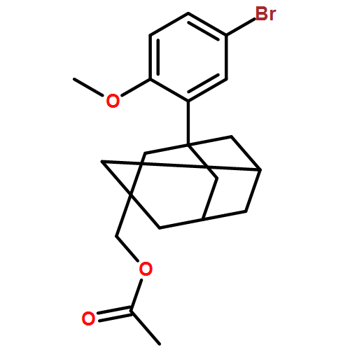 Tricyclo[3.3.1.13,7]decane-1-methanol, 3-(5-bromo-2-methoxyphenyl)-, 1-acetate