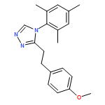 4H-1,2,4-Triazole, 3-[2-(4-methoxyphenyl)ethyl]-4-(2,4,6-trimethylphenyl)-