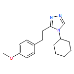 4H-1,2,4-Triazole, 4-cyclohexyl-3-[2-(4-methoxyphenyl)ethyl]-