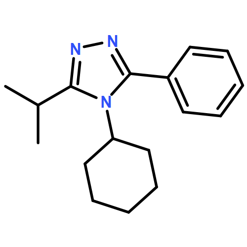 4H-1,2,4-Triazole, 4-cyclohexyl-3-(1-methylethyl)-5-phenyl-