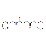 2H-Pyran-2-pentanamide, tetrahydro-γ-oxo-N-(phenylmethyl)-, (2R)-