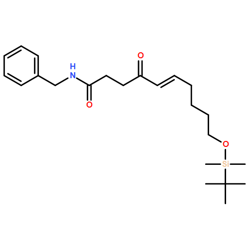 5-Decenamide, 10-[[(1,1-dimethylethyl)dimethylsilyl]oxy]-4-oxo-N-(phenylmethyl)-, (5E)-
