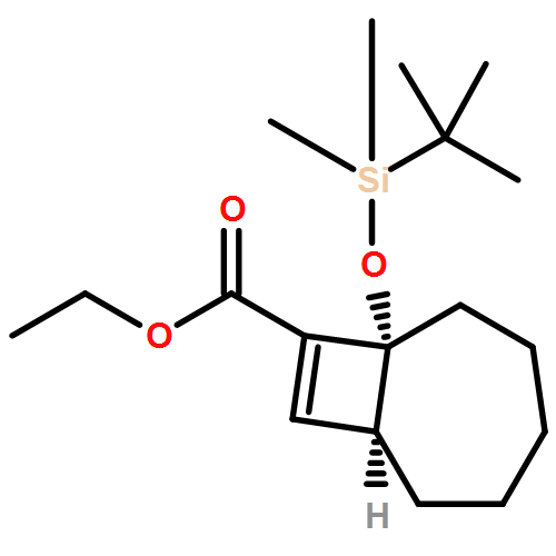 Bicyclo[5.2.0]non-8-ene-8-carboxylic acid, 7-[[(1,1-dimethylethyl)dimethylsilyl]oxy]-, ethyl ester, (1R,7S)-rel-