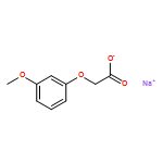 Acetic acid, (3-methoxyphenoxy)-, sodium salt