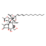 6H-2,8b-Epoxyoxireno[6,7]azuleno[5,4-e]-1,3-benzodioxol-6-one, 10-(acetyloxy)-3a,3b,3c,4a,5,5a,8a,9,10,10a-decahydro-5,5a-dihydroxy-4a-