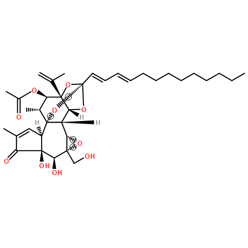 6H-2,8b-Epoxyoxireno[6,7]azuleno[5,4-e]-1,3-benzodioxol-6-one, 10-(acetyloxy)-3a,3b,3c,4a,5,5a,8a,9,10,10a-decahydro-5,5a-dihydroxy-4a-