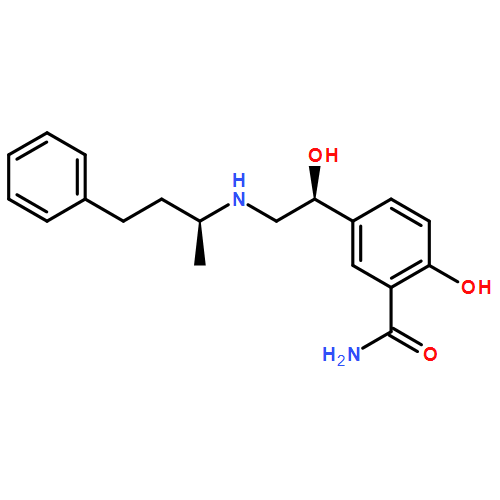 Benzamide, 2-hydroxy-5-[(1R)-1-hydroxy-2-[[(1R)-1-methyl-3-phenylpropyl]amino]ethyl]-, rel-