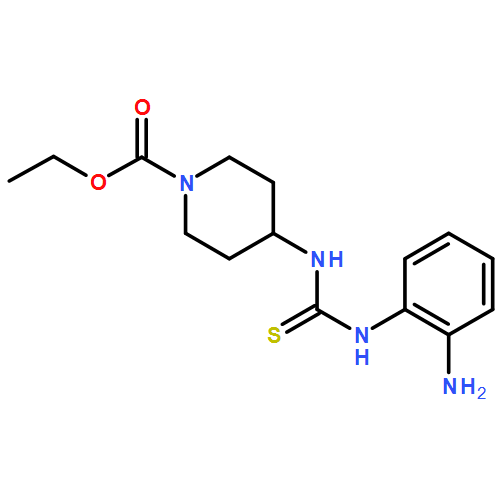 1-Piperidinecarboxylic acid, 4-[[[(2-aminophenyl)amino]thioxomethyl]amino]-, ethyl ester