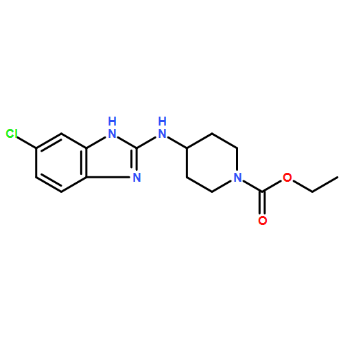 1-Piperidinecarboxylic acid, 4-[(6-chloro-1H-benzimidazol-2-yl)amino]-, ethyl ester