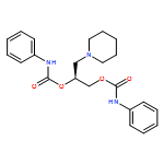 1,2-Propanediol, 3-(1-piperidinyl)-, 1,2-bis(N-phenylcarbamate), (2S)-