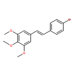 Benzene, 5-[(1E)-2-(4-bromophenyl)ethenyl]-1,2,3-trimethoxy-