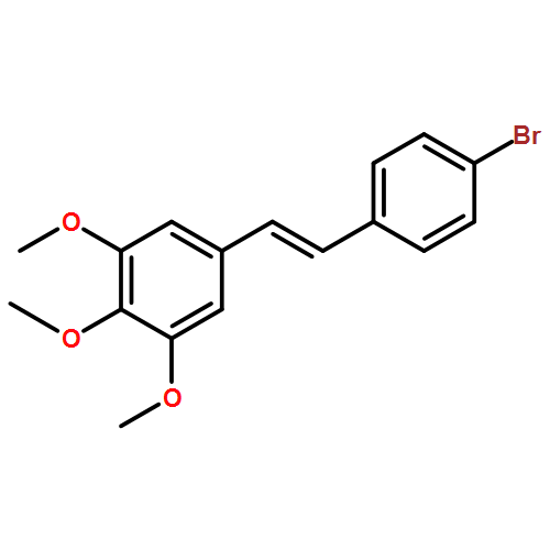 Benzene, 5-[(1E)-2-(4-bromophenyl)ethenyl]-1,2,3-trimethoxy-