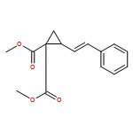 1,1-Cyclopropanedicarboxylic acid, 2-[(1E)-2-phenylethenyl]-, 1,1-dimethyl ester