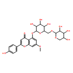 4H-1-Benzopyran-4-one, 2-(4-hydroxyphenyl)-7-methoxy-5-[(6-O-β-D-xylopyranosyl-β-D-glucopyranosyl)oxy]-